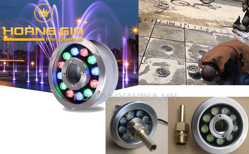 Đèn led bánh xe được sử dụng phổ biến trong ứng dụng đài phun nước - hoanggiavina.vn