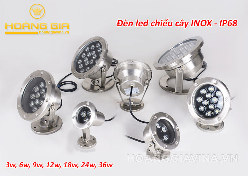 Các sản phẩm đèn led chiếu cây Inox - IP68