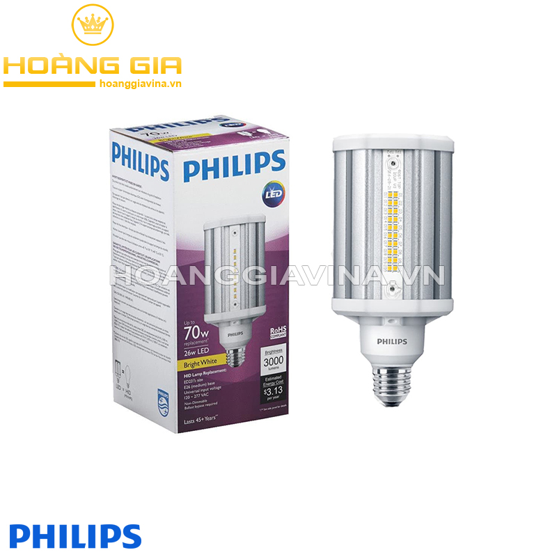 Bóng đèn LED TrueForce Post-top HPL ND 48-33W E27 CL